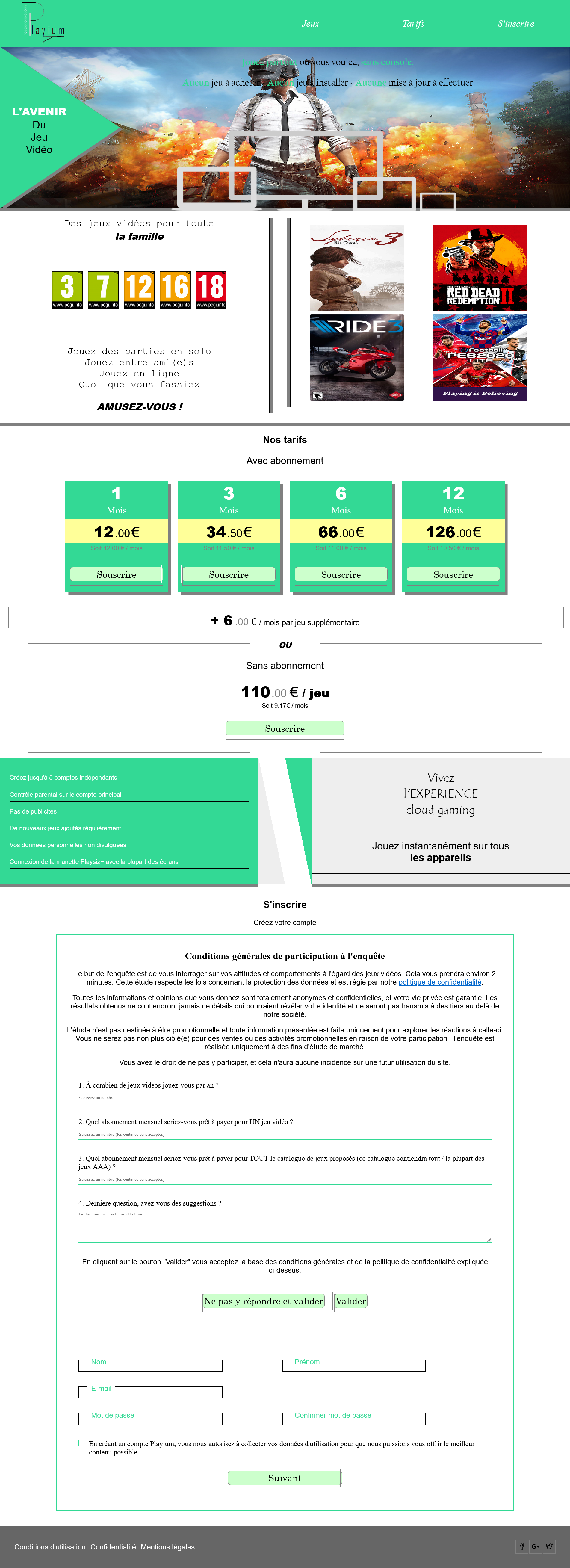 Projet Playium